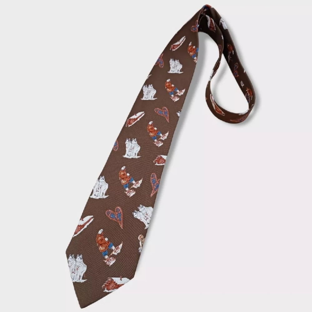 ETRO Brown Alaska Silk LUXURY Tie ITALY